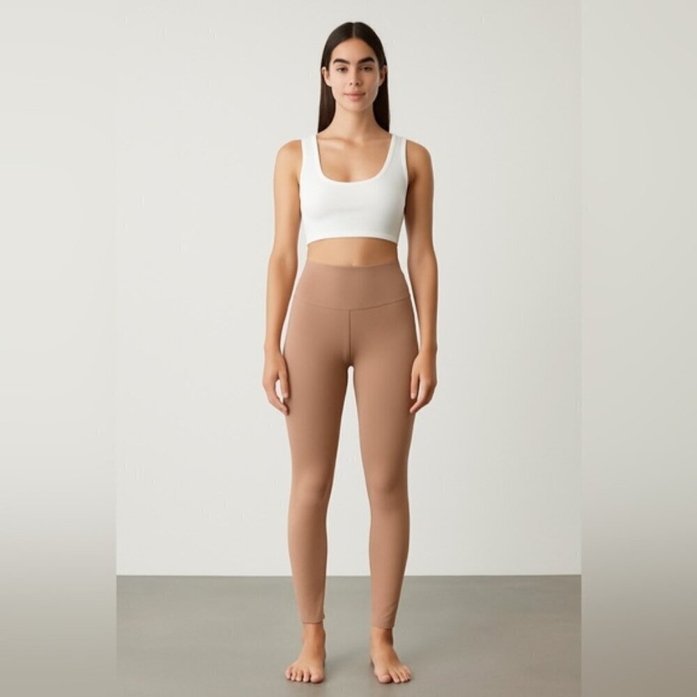 TNA High-Waisted Nude Leggings - Size Small